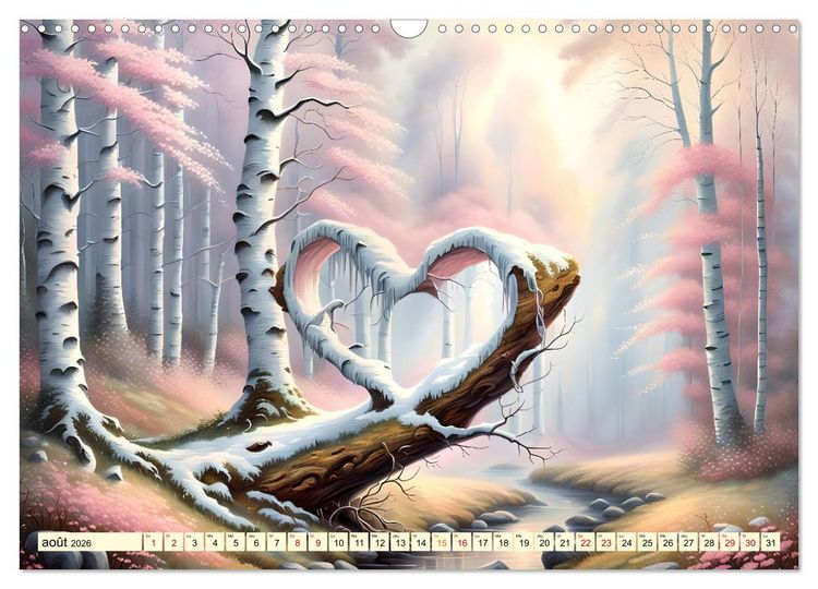 Produktbild: Bouleaux adorables (Calendrier mural 2026 DIN A3 vertical), CALVENDO calendrier mensuel