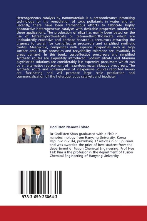 Produktbild: Titania-silica heterogeneous catalyst: Sol-gel routes and applications