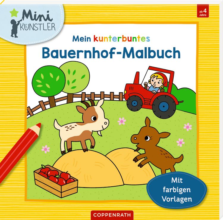 Produktbild: Mein kunterbuntes Bauernhof-Malbuch (Mini-K&uuml;nstler)