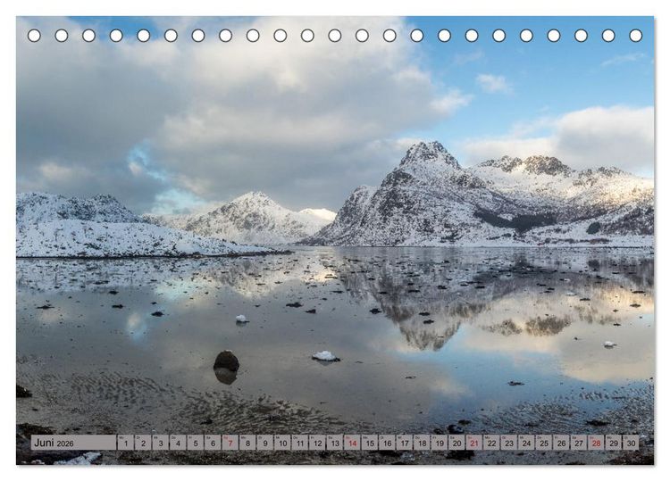 Produktbild: Lofoten ...ein Wintertraum (Tischkalender 2026 DIN A5 quer), CALVENDO Monatskalender