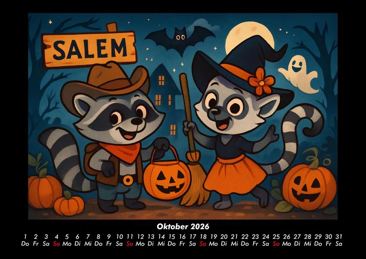 Produktbild: Rocco & Lulu - Reise durch die USA 2026 Fotokalender DIN A3