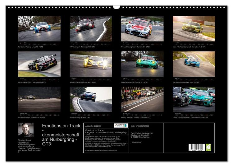 Produktbild: Emotions on Track - Langstreckenmeisterschaft am N&uuml;rburgring - GT3 (Wandkalender 2027 DIN A2 quer), CALVENDO Monatskalender