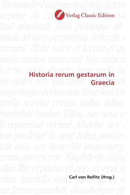 Produktbild: Historia rerum gestarum in Graecia