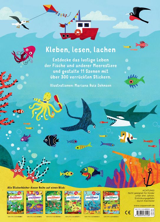 Produktbild: Wimmel-Stickerwelt: Im Meer