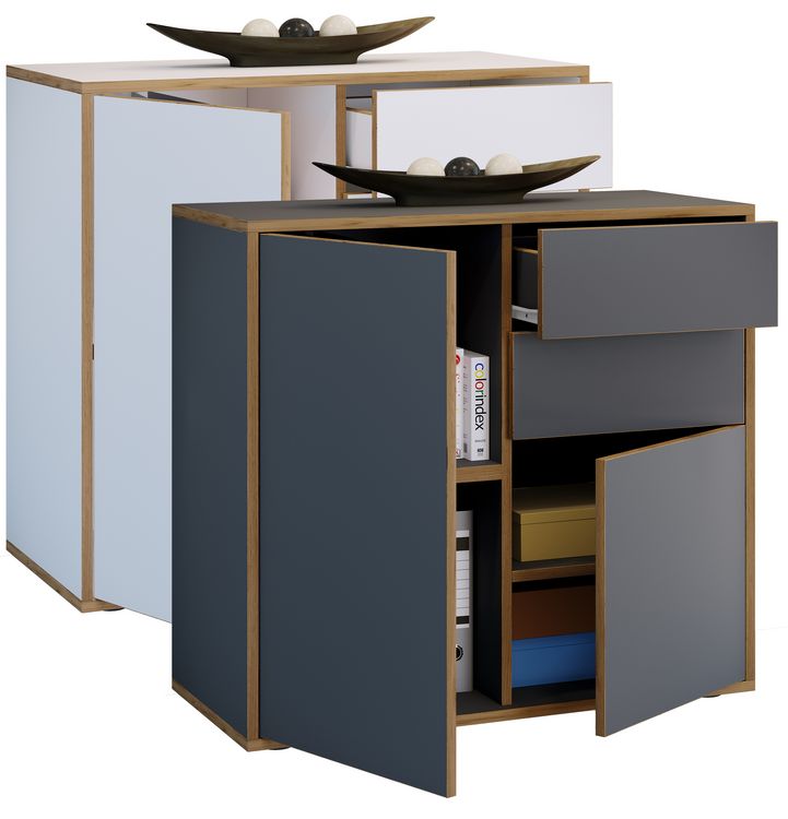 Produktbild: Holz Kommode Sideboard Salia Breite 80 Schublade
