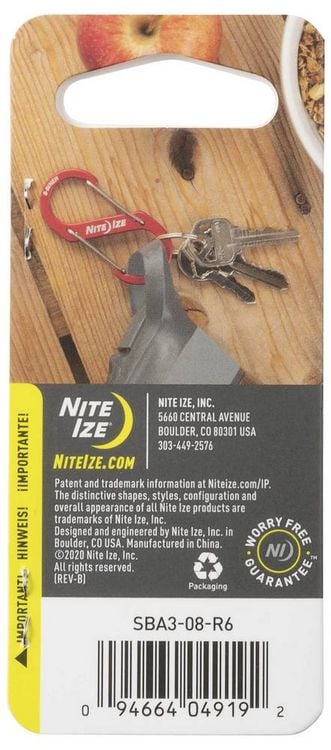 Produktbild: NITE Ize NI-SBA3-08-R6 Karabiner 69mm x 31mm x 8mm 1St.