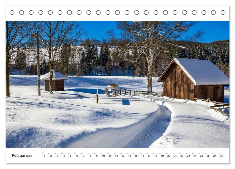 Produktbild: Einblicke in das Erzgebirge (Tischkalender 2026 DIN A5 quer), CALVENDO Monatskalender