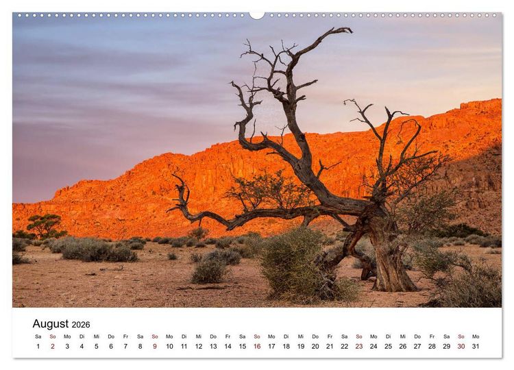 Produktbild: B&auml;ume in Namibias Landschaften (hochwertiger Premium Wandkalender 2026 DIN A2 quer), Kunstdruck in Hochglanz