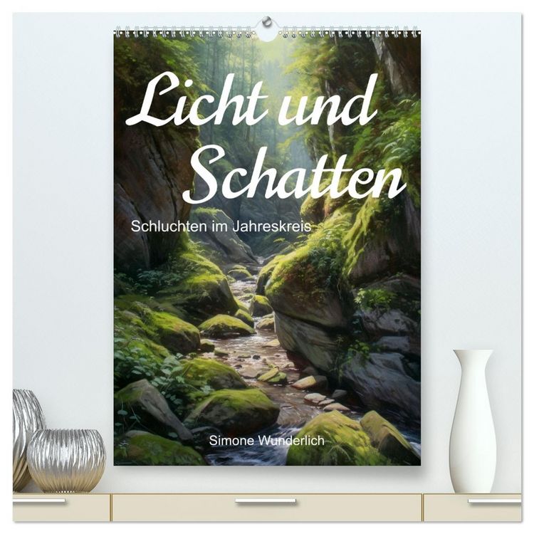 Produktbild: Licht und Schatten - Schluchten im Jahreskreis (hochwertiger Premium Wandkalender 2026 DIN A2 hoch), Kunstdruck in Hochglanz
