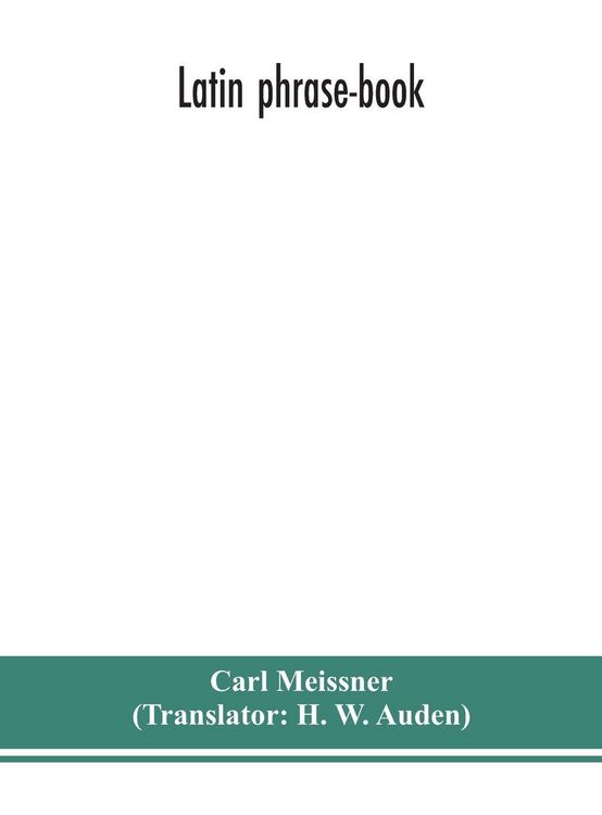 Produktbild: Latin Phrase-Book