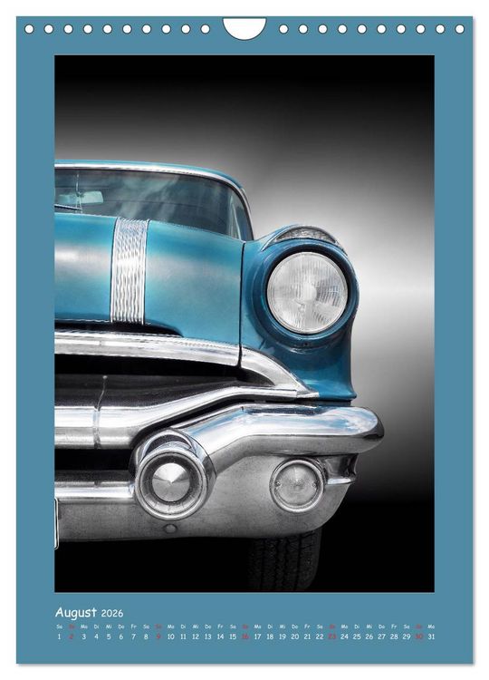 Produktbild: US Klassiker 1956 bis 1966 (Wandkalender 2026 DIN A4 hoch), CALVENDO Monatskalender