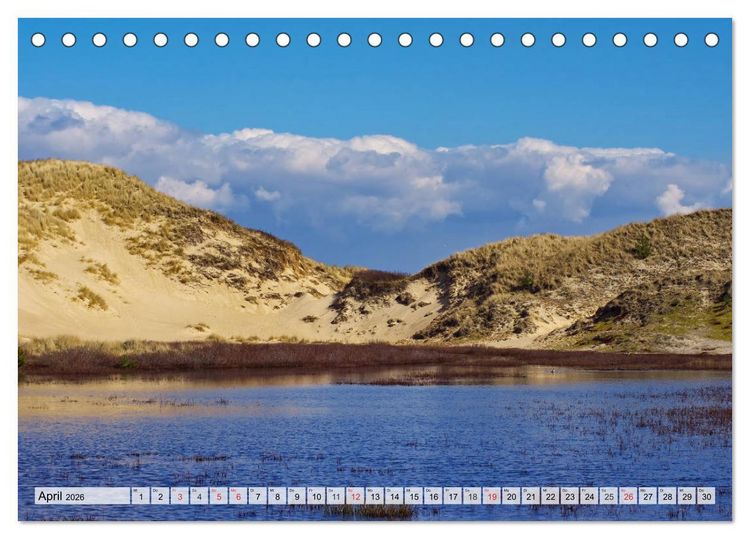 Produktbild: Nordseeinsel Amrum (Tischkalender 2026 DIN A5 quer), CALVENDO Monatskalender