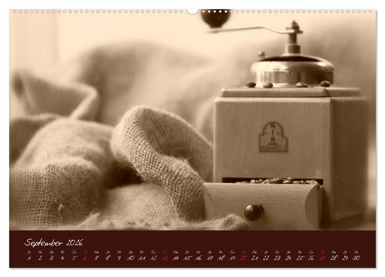 Produktbild: Kaffee Genuss Jahreskalender (Wandkalender 2026 DIN A2 quer), CALVENDO Monatskalender