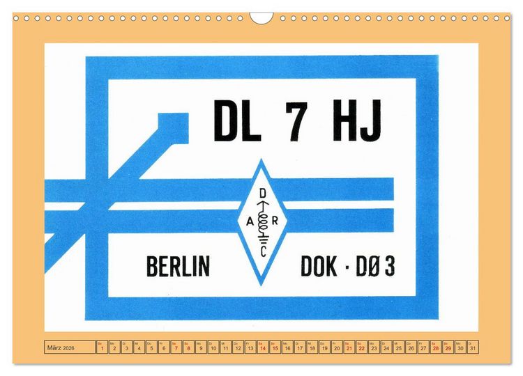 Produktbild: Amateurfunk in West-Berlin (Wandkalender 2026 DIN A3 quer), CALVENDO Monatskalender