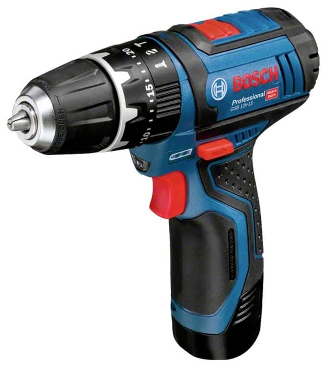 Produktbild: Bosch Professional GSB 12V-15 -Akku-Schlagbohrmaschine inkl. 2. Akku