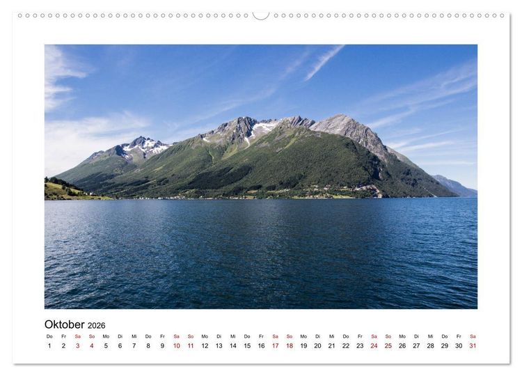 Produktbild: Norwegen - Faszination Fjordland (Wandkalender 2026 DIN A2 quer), CALVENDO Monatskalender