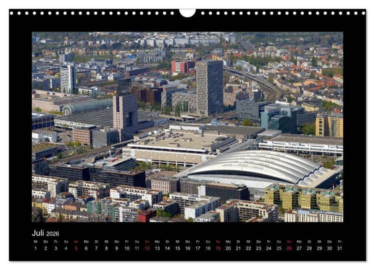 Produktbild: &uuml;ber den D&auml;chern von FRANKFURT (Wandkalender 2026 DIN A3 quer), CALVENDO Monatskalender