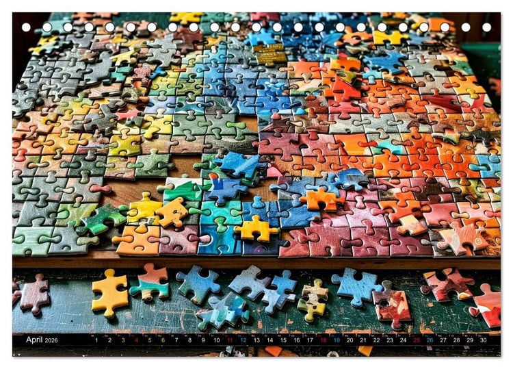 Produktbild: Faszination PUZZLE (Tischkalender 2026 DIN A5 quer), CALVENDO Monatskalender