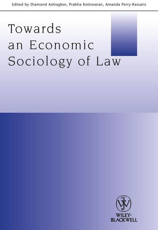 Produktbild: Towards an Economic Sociology of Law