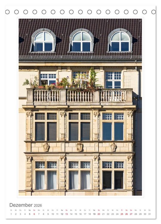Produktbild: Architektur. eindrucksvolle Fassaden (Tischkalender 2026 DIN A5 hoch), CALVENDO Monatskalender