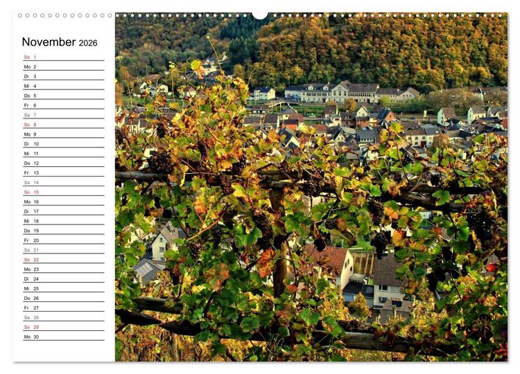 Produktbild: Die sch&ouml;nsten Landschaften in Deutschland - Das Ahrtal (Wandkalender 2026 DIN A2 quer), CALVENDO Monatskalender