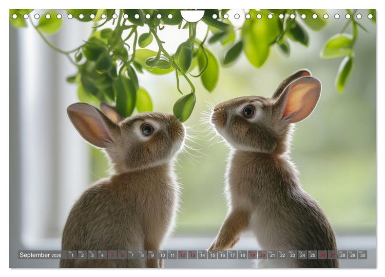 Produktbild: A Cuddly Rabbit Life (Wall Calendar 2026 DIN A4 landscape), CALVENDO 12 Month Wall Calendar