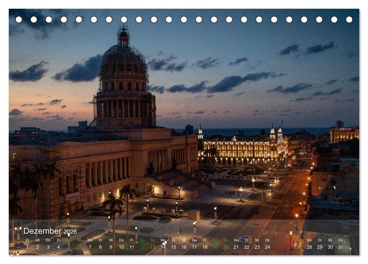 Produktbild: KUBA - Eine Zeitreise (Tischkalender 2026 DIN A5 quer), CALVENDO Monatskalender