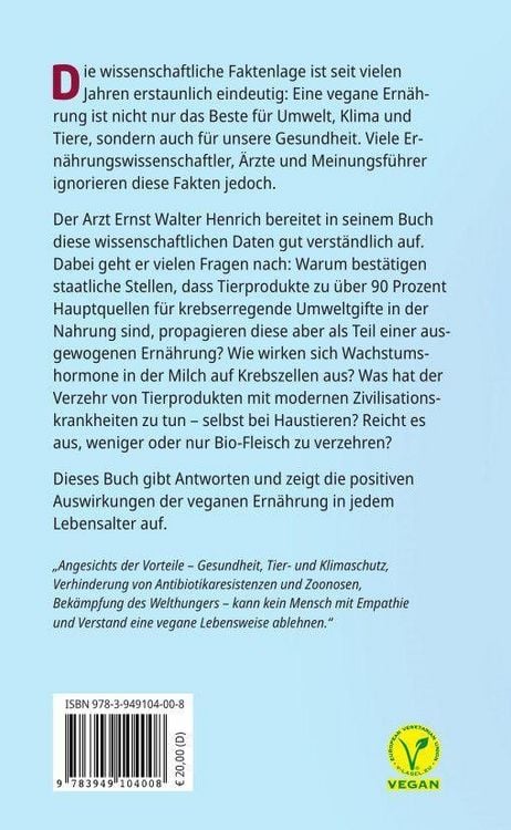 Produktbild: Vegan. Die ges&uuml;ndeste Ern&auml;hrung aus &auml;rztlicher Sicht. Gesund ern&auml;hren bei Diabetes, Bluthochdruck, Osteoporose - Demenz und Krebs vorbeugen.