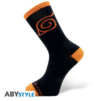 Produktbild: NARUTO SHIPPUDEN - Socks - Black & Orange - Konoha