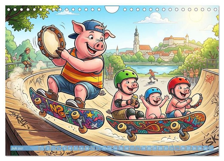 Produktbild: Tierisch musikalisch - Taktgef&uuml;hl mit Humor (Wandkalender 2027 DIN A4 quer), CALVENDO Monatskalender