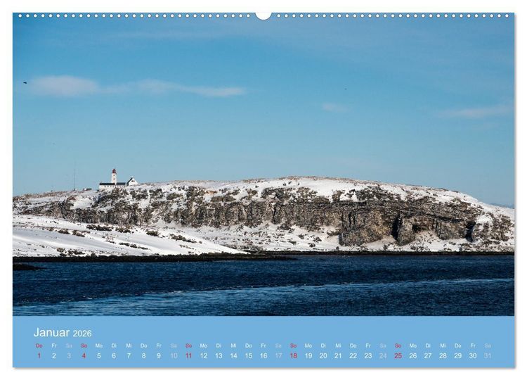 Produktbild: Leuchtfeuer der norwegischen K&uuml;ste (hochwertiger Premium Wandkalender 2026 DIN A2 quer), Kunstdruck in Hochglanz