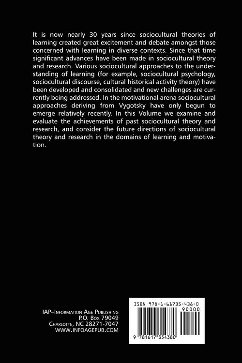 Produktbild: Sociocultural Theories of Learning and Motivation