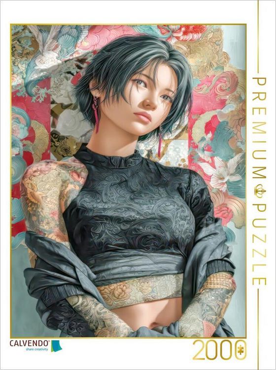 Produktbild: CALVENDO Puzzle Taatoo Frauen in Manga-&Auml;sthetik | 2000 Teile Lege-Gr&ouml;&szlig;e 90x67cm Foto-Puzzle f&uuml;r gl&uuml;ckliche Stunden