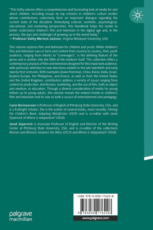 Produktbild: The Palgrave Handbook of Children's Film and Television