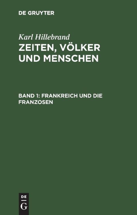 Produktbild: Frankreich und die Franzosen