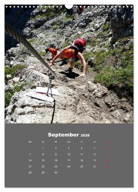 Produktbild: Erlebnis Outdoor Klettern (Wandkalender 2026 DIN A3 hoch), CALVENDO Monatskalender