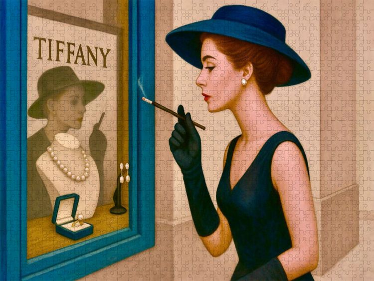 Produktbild: CALVENDO Puzzle Fr&uuml;hst&uuml;ck bei Tiffany | 1000 Teile Lege-Gr&ouml;&szlig;e 64x48cm Foto-Puzzle f&uuml;r gl&uuml;ckliche Stunden