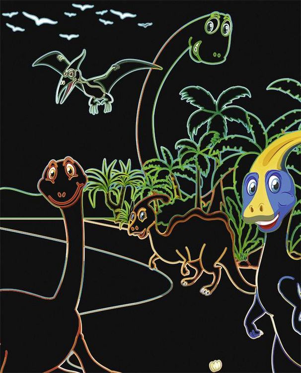 Produktbild: Mein magisches Kratzel Buch "Drachen & Dinos"