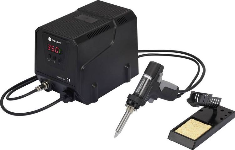 Produktbild: TOOLCRAFT ZD-8925 Entl&ouml;tstation digital 90W 160 - 480&deg;C inkl. Entl&ouml;tsaugpumpe