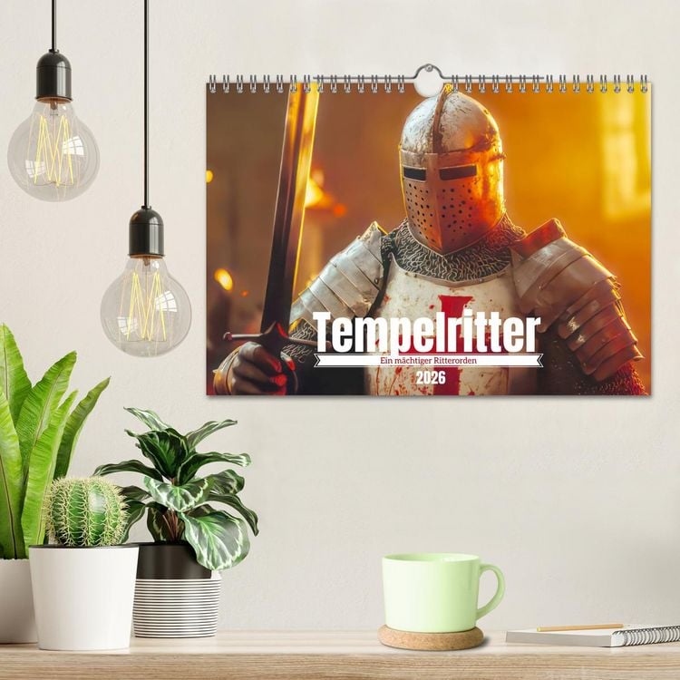 Produktbild: Tempelritter - Ein m&auml;chtiger Ritterorden (Wandkalender 2026 DIN A4 quer), CALVENDO Monatskalender