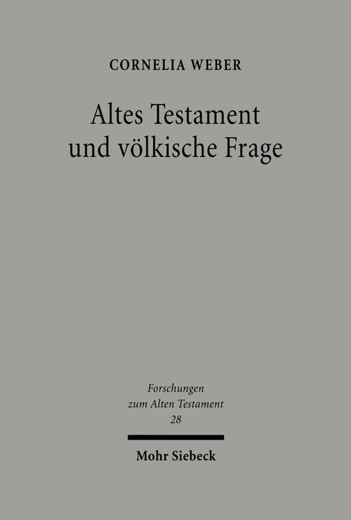 Produktbild: Altes Testament und v&ouml;lkische Frage