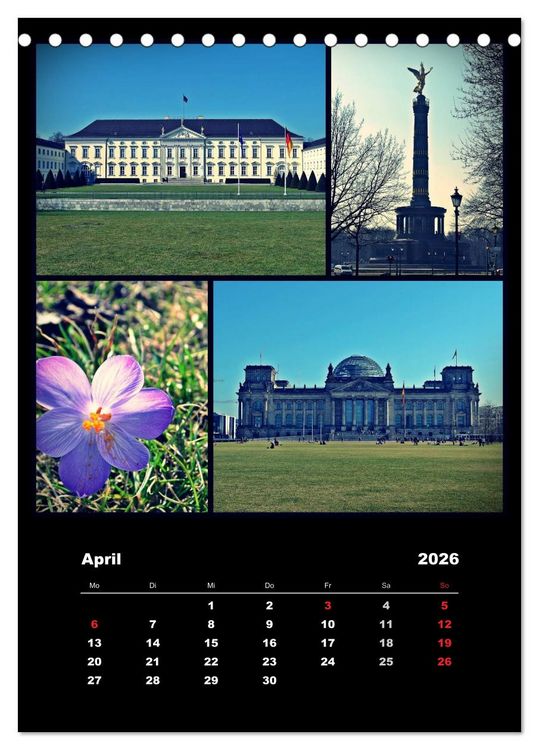 Produktbild: BERLIN / vertikal (Tischkalender 2026 DIN A5 hoch), CALVENDO Monatskalender
