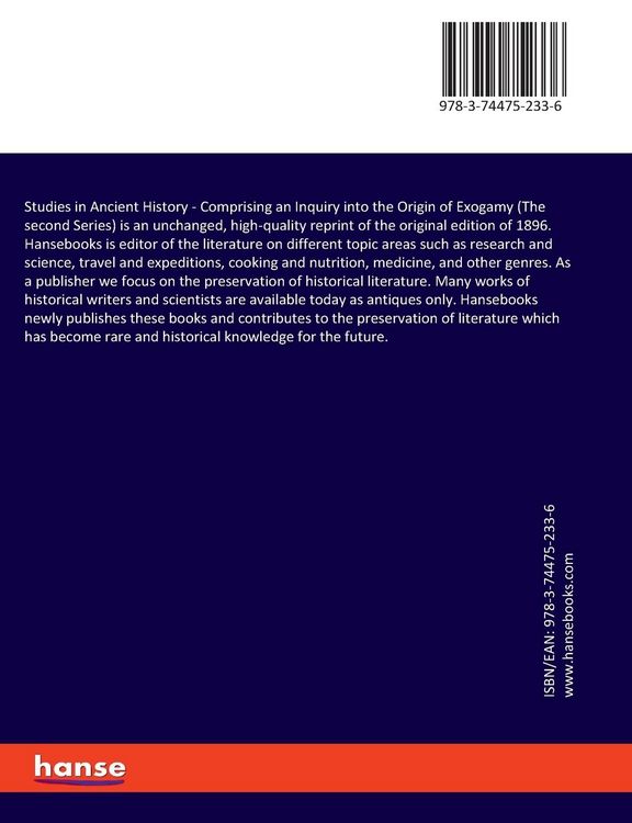 Produktbild: Studies in Ancient History
