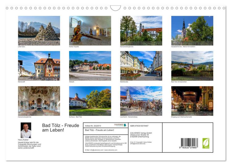 Produktbild: Bad T&ouml;lz - Freude am Leben! (Wandkalender 2026 DIN A3 quer), CALVENDO Monatskalender