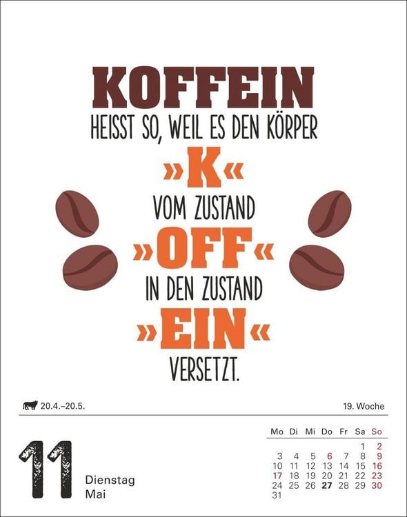 Produktbild: Lange Rede kurzer Gin Tagesabrei&szlig;kalender 2027 - Der Spr&uuml;che-Kalender