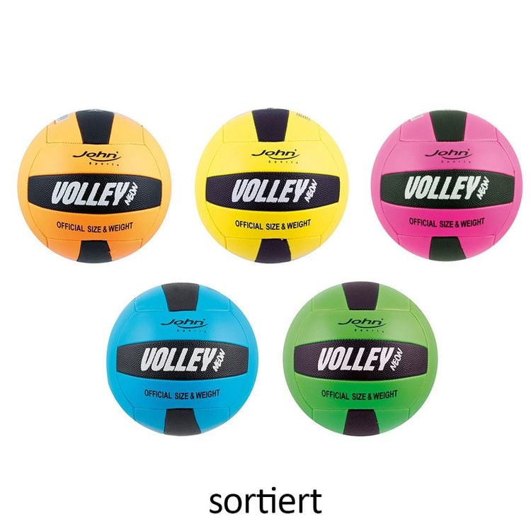 Produktbild: John Volleyball Neon Gr&ouml;&szlig;e 5 sortiert