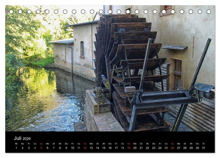 Produktbild: Wasserm&uuml;hlen an der Dahme (Tischkalender 2026 DIN A5 quer), CALVENDO Monatskalender