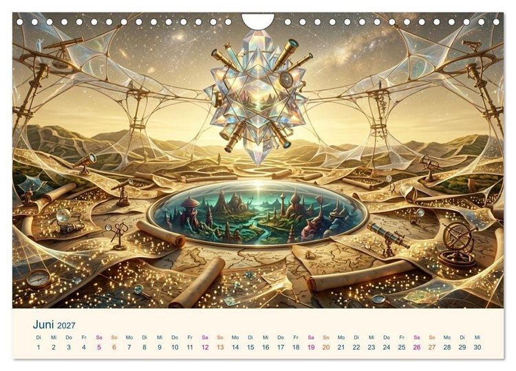 Produktbild: Geografie der Seele - Gef&uuml;hle als Landschaften (Wandkalender 2027 DIN A4 quer), CALVENDO Monatskalender