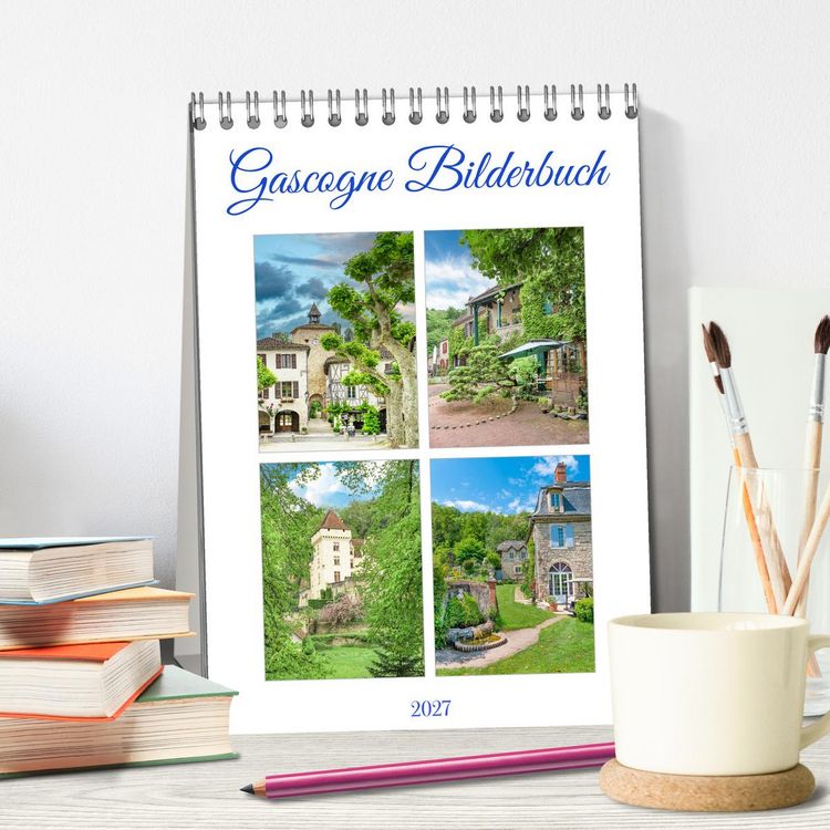 Produktbild: Gascogne Bilderbuch (Tischkalender 2027 DIN A5 hoch), CALVENDO Monatskalender