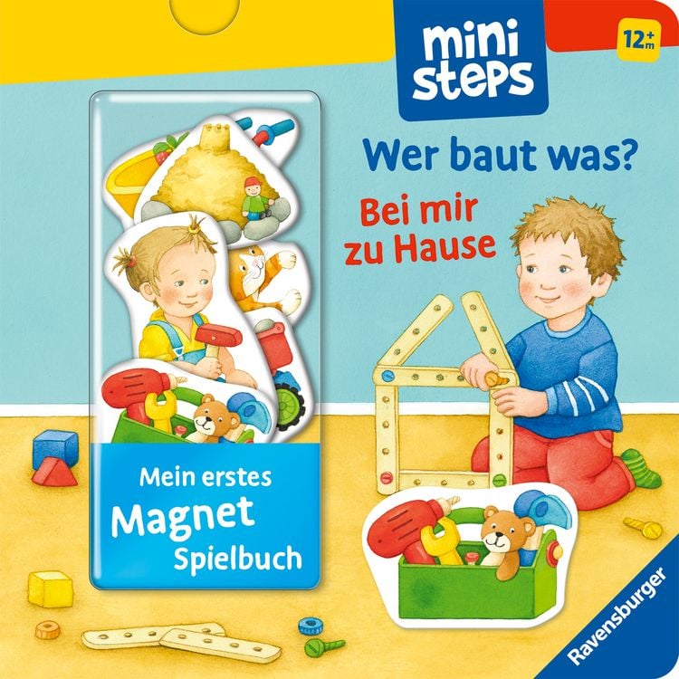 Produktbild: ministeps: Mein erstes Magnetbuch: Wer baut was? Bei mir zu Hause